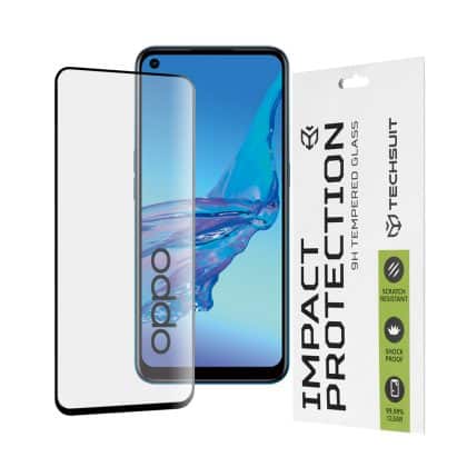 Techsuit - 111D Πλήρης Κάλυψη / Full Glue Γυαλί - Oppo A53 4G / A53s 4G - Μαύρο