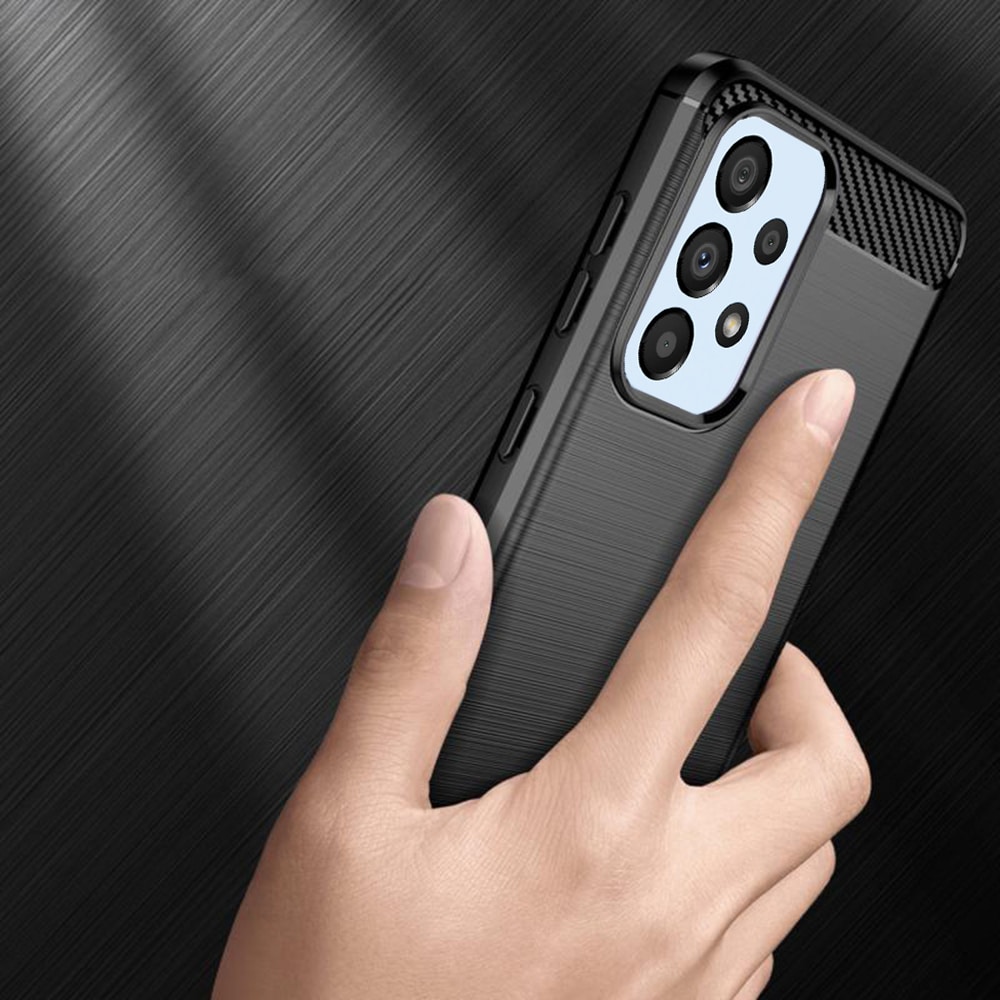 Techsuit Carbon Silicone - θήκη για Samsung Galaxy A23 - Μαύρο - Image 4