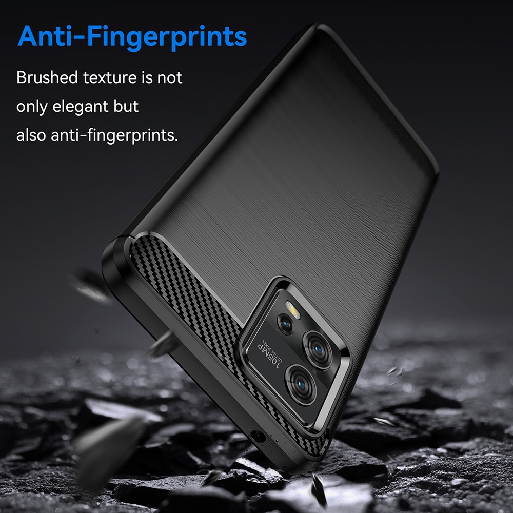Techsuit Carbon Silicone - θήκη για Motorola Moto G72 - Μαύρο - Image 4