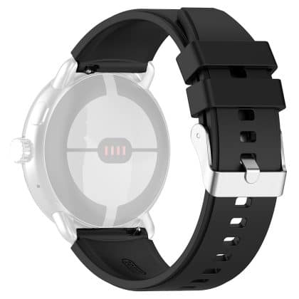 Techsuit - Watchband 20mm (W026) - Samsung Galaxy Watch 4/5/Active 2, Huawei Watch GT 3 (42mm)/GT 3 Pro (43mm) - Black