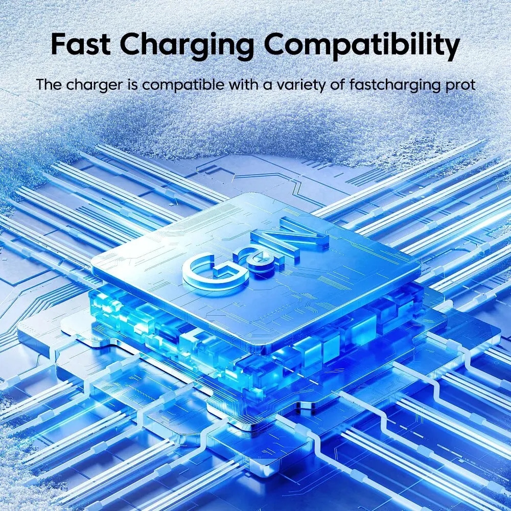 Techsuit - Premium τοίχου φορτιστής (CHPD174) - GaN, USB QC3.0, Type-C PD35W - Μαύρο - Image 2