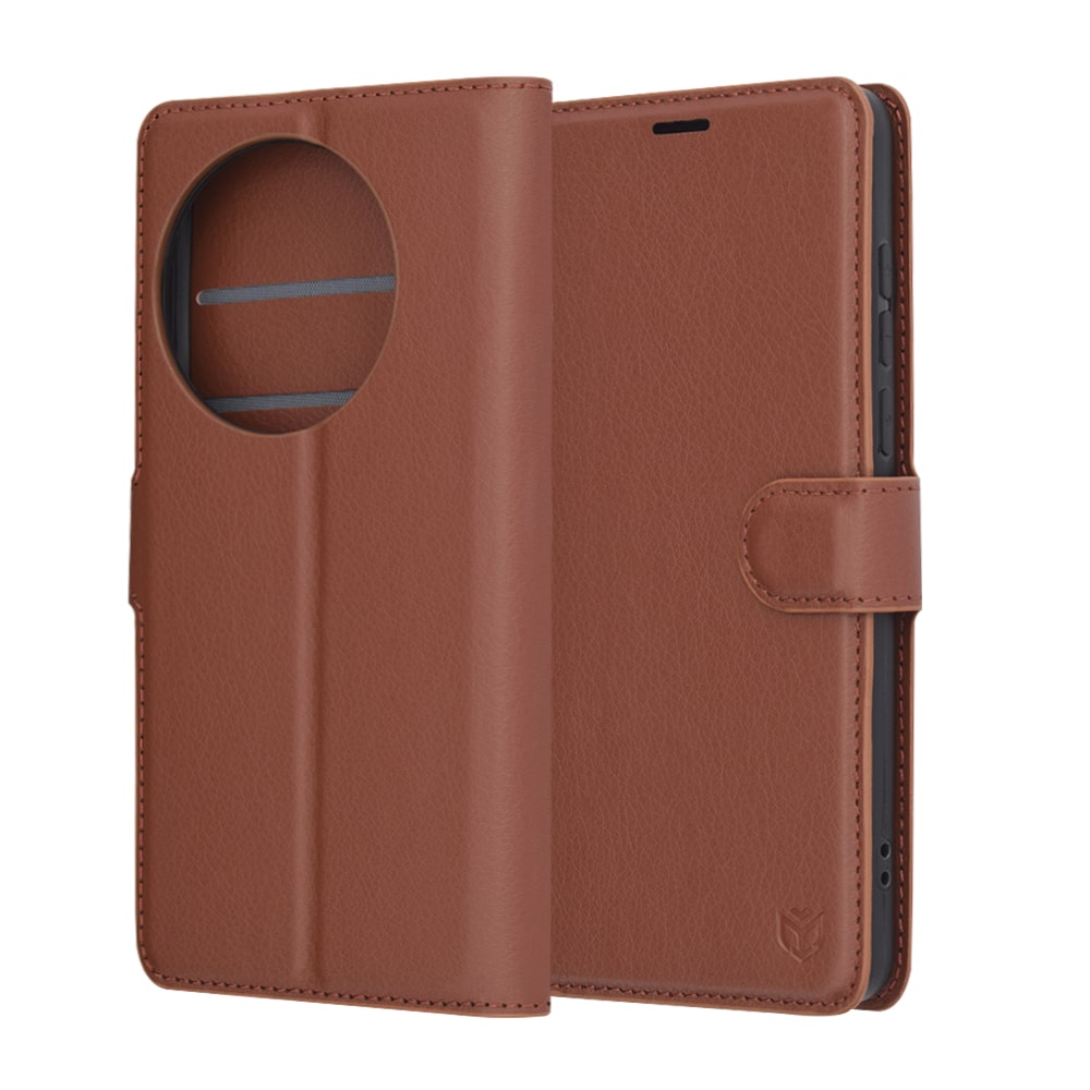 Techsuit Leather Folio - θήκη για Oneplus 13 - Καφέ - Image 6