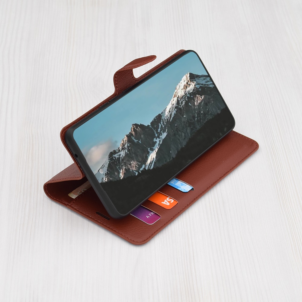 Techsuit Leather Folio - θήκη για Oneplus 13 - Καφέ - Image 2
