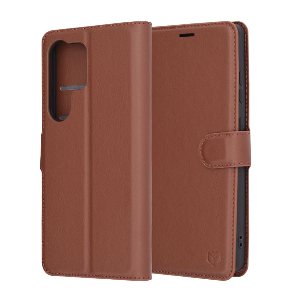 Techsuit Leather Folio - θήκη για Samsung Galaxy S25 Ultra - Καφέ - Image 6