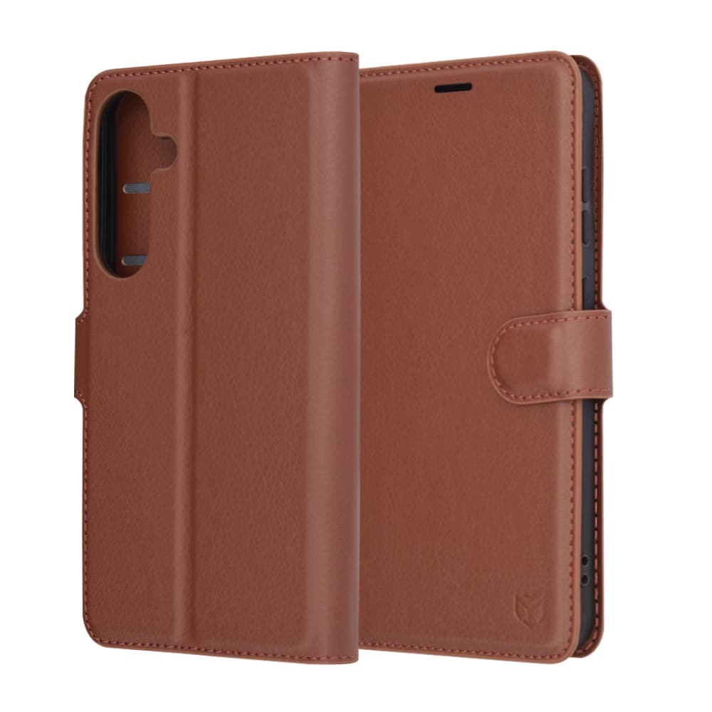 Techsuit Leather Folio - θήκη για Samsung Galaxy S25+ - Καφέ - Image 6