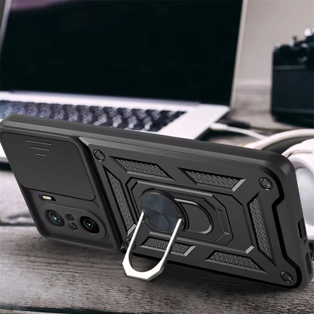 Techsuit CamShield Series - θήκη για Xiaomi 11i / Poco F3 - Μαύρο - Image 5