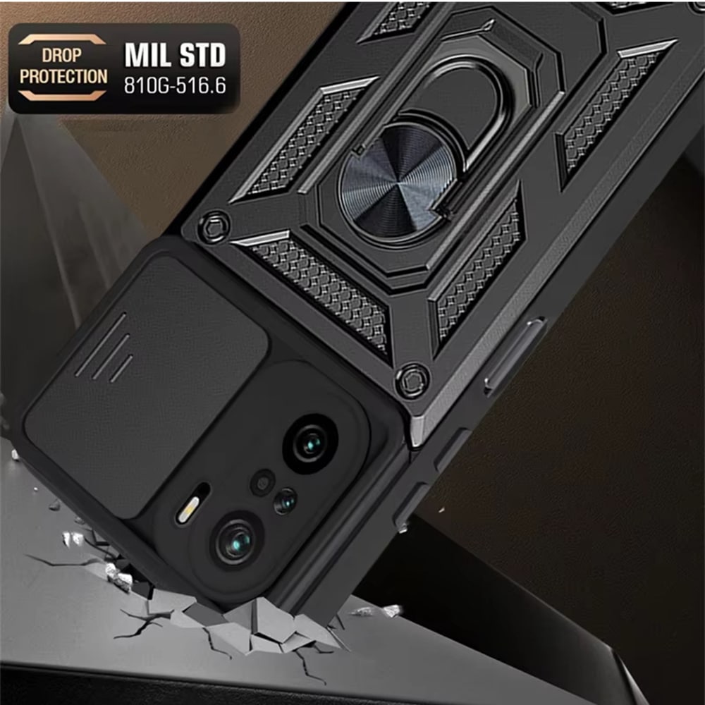 Techsuit CamShield Series - θήκη για Xiaomi 11i / Poco F3 - Μαύρο - Image 6