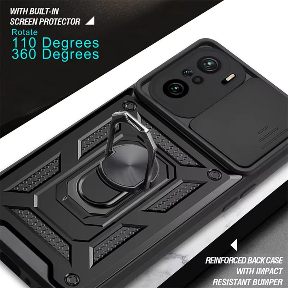 Techsuit CamShield Series - θήκη για Xiaomi 11i / Poco F3 - Μαύρο - Image 2