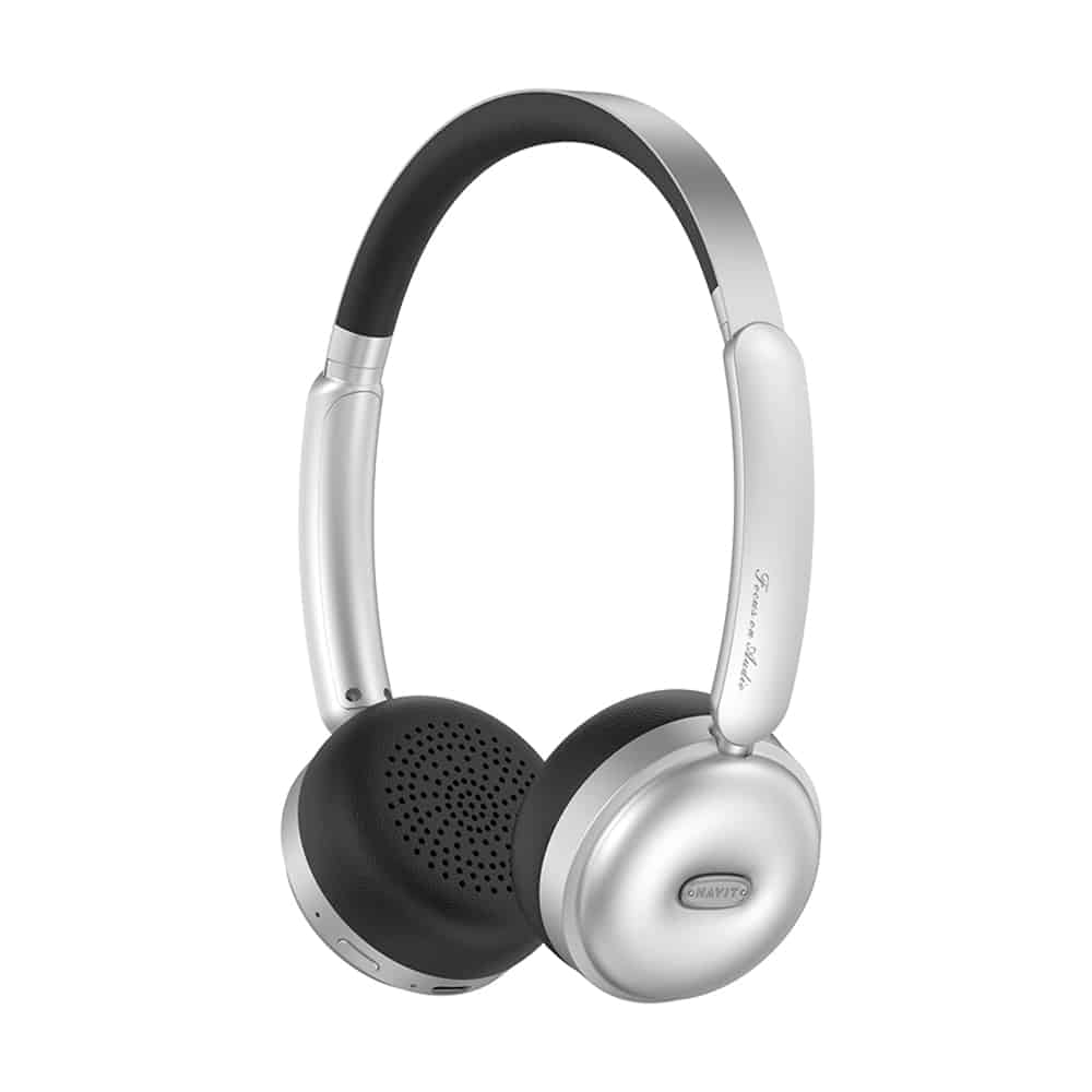Havit - Wireless Headphones (h616bt) - On-Ear, Bluetooth 5.4, 400mah, Type-C - Silver / Black - Image 4