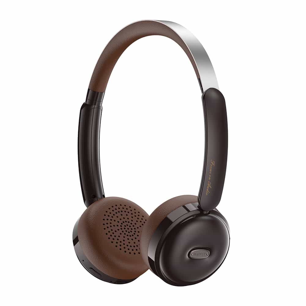 Havit - Wireless Headphones (h616bt) - On-Ear, Bluetooth 5.4, 400mah, Type-C - Brown - Image 2