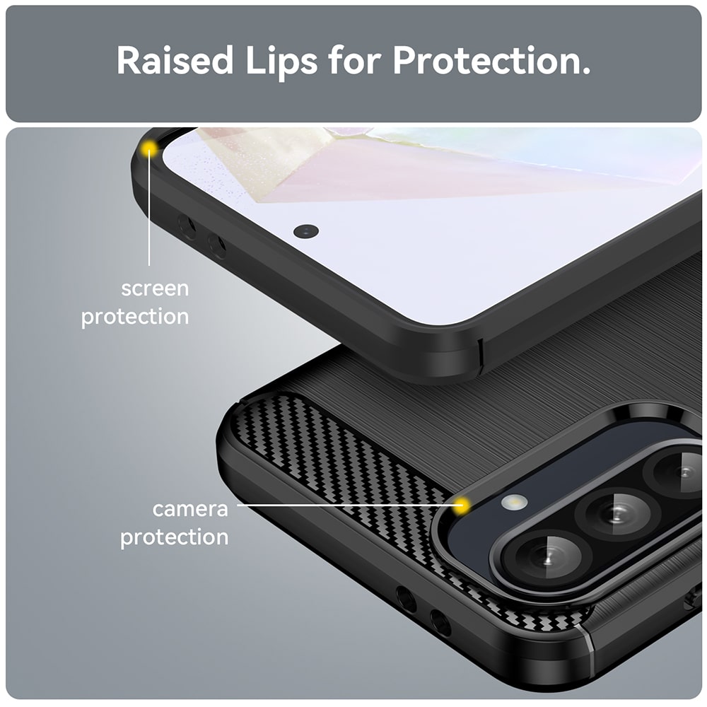 Techsuit Carbon Silicone - θήκη για Samsung Galaxy A26 - Μπλε - Image 3