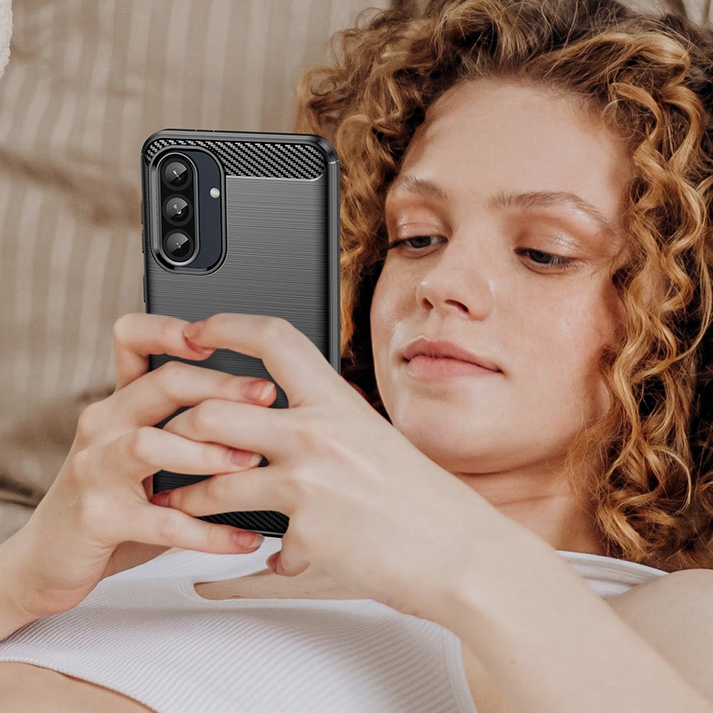 Techsuit Carbon Silicone - θήκη για Samsung Galaxy A26 - Μπλε - Image 5