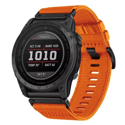 Techsuit - Λουράκι ρολογιού QuickFit 22mm (W070) - Garmin Fenix 5/5 Plus 6/6 Pro/7/Forerunner 935/945/Approach S60 - Άνθος πορτοκαλιάς