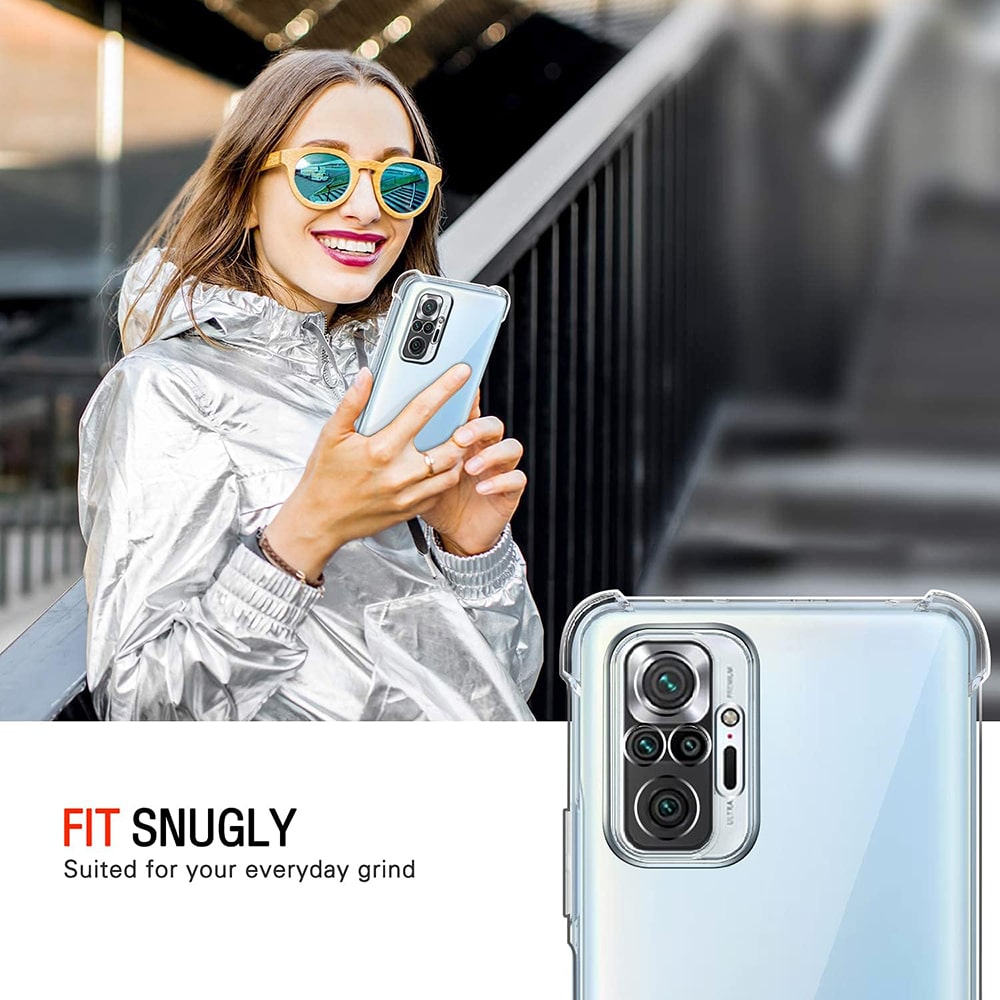 Techsuit Shockproof Clear Silicone - θήκη για Xiaomi Redmi Note 10 - Διάφανο - Image 5