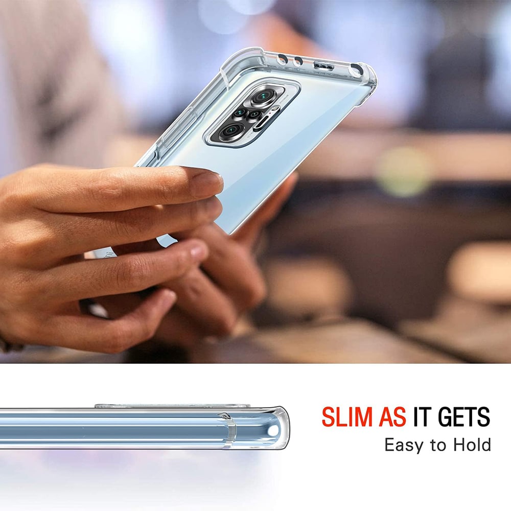 Techsuit Shockproof Clear Silicone - θήκη για Xiaomi Redmi Note 10 - Διάφανο - Image 4