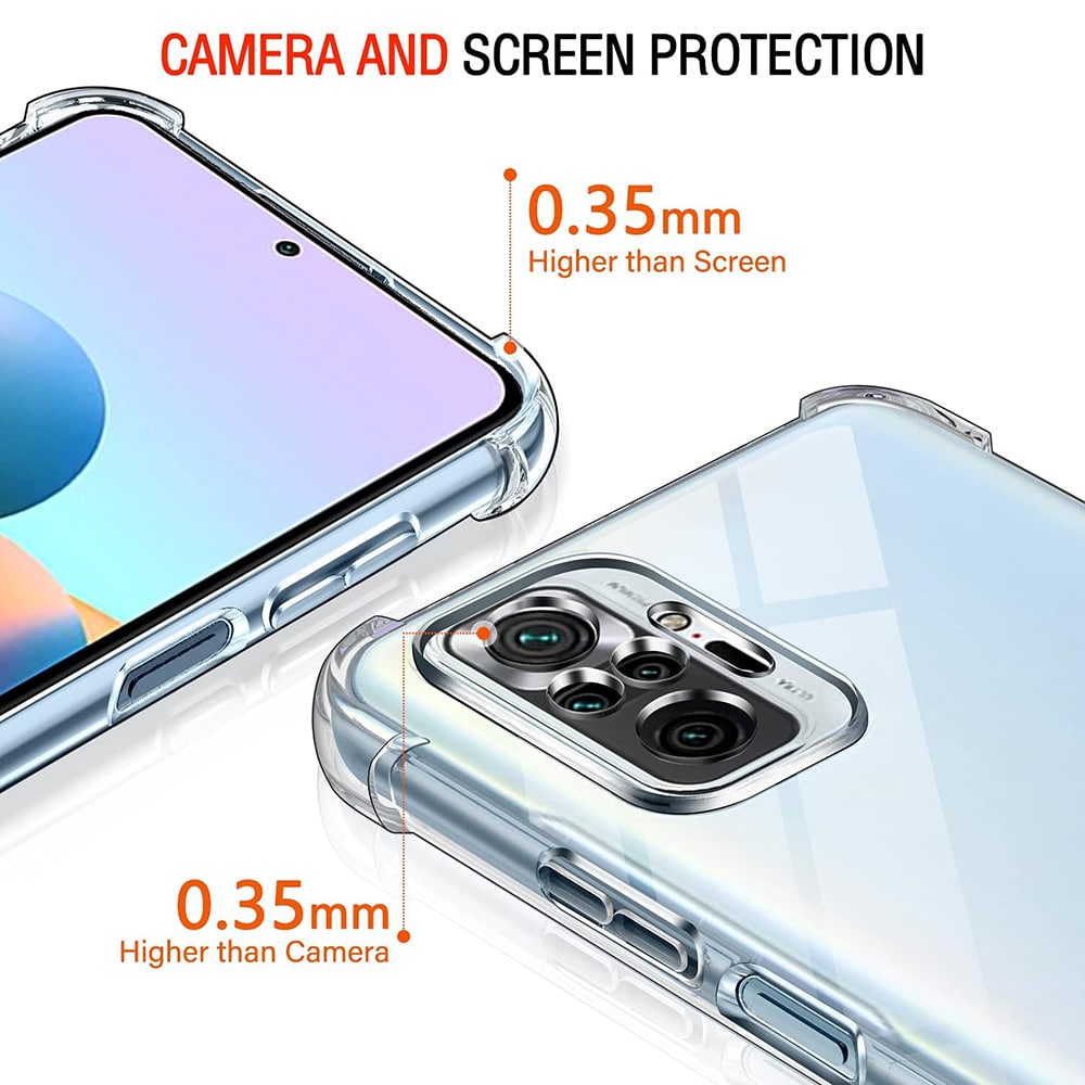 Techsuit Shockproof Clear Silicone - θήκη για Xiaomi Redmi Note 10 - Διάφανο - Image 3