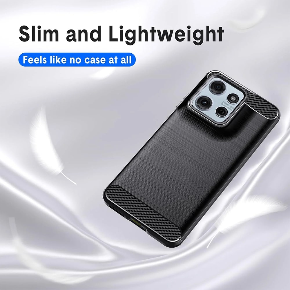 Techsuit Carbon Silicone - θήκη για Motorola Moto G15 - Μαύρο - Image 6