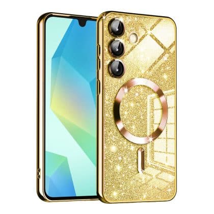 Techsuit Luxury Glitter MagSafe - θήκη για Samsung Galaxy A16 - Χρυσό
