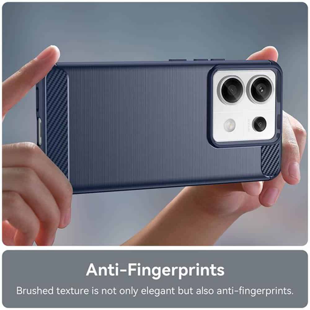 Techsuit Carbon Silicone - θήκη για Xiaomi Redmi Note 14 4G - Μπλε - Image 4