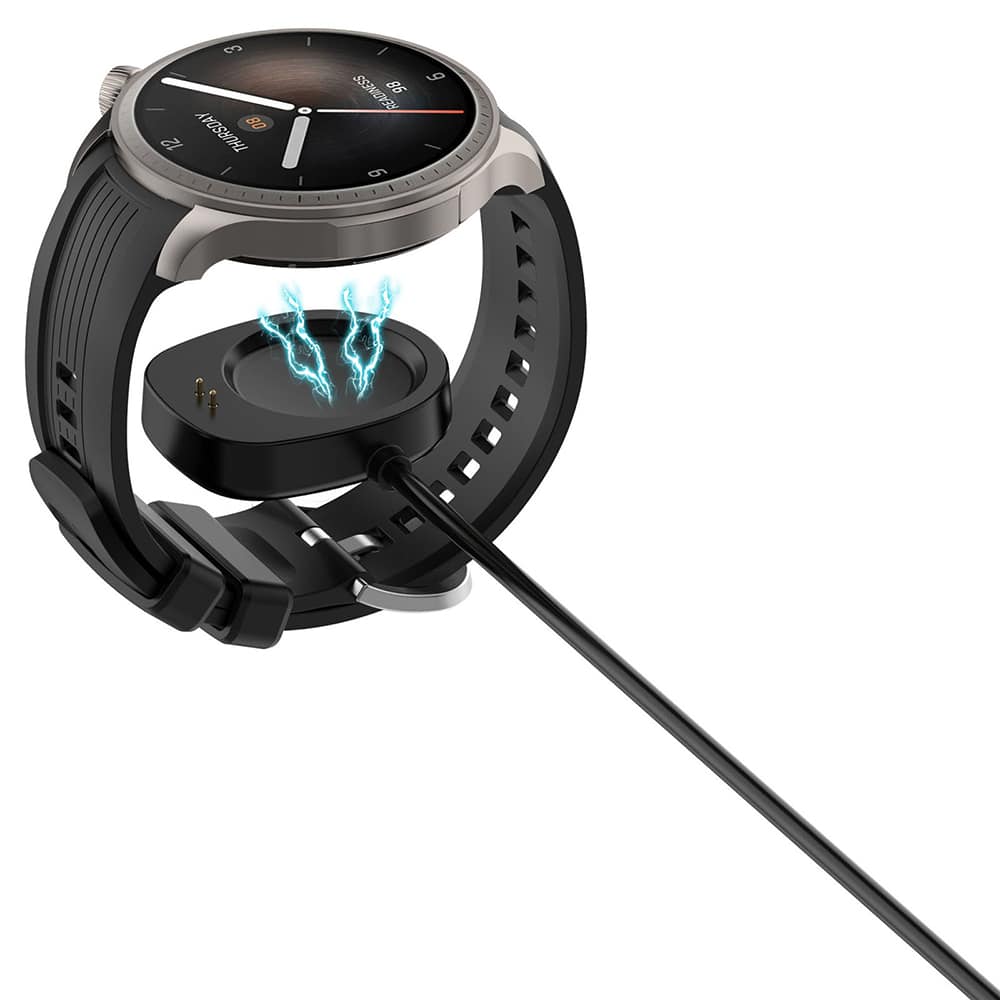 Techsuit - Καλώδιο Ασύρματης Φόρτισης SmartWatch (THA4) - για Amazfit T-Rex3 / Balance - Μαύρο - Image 2