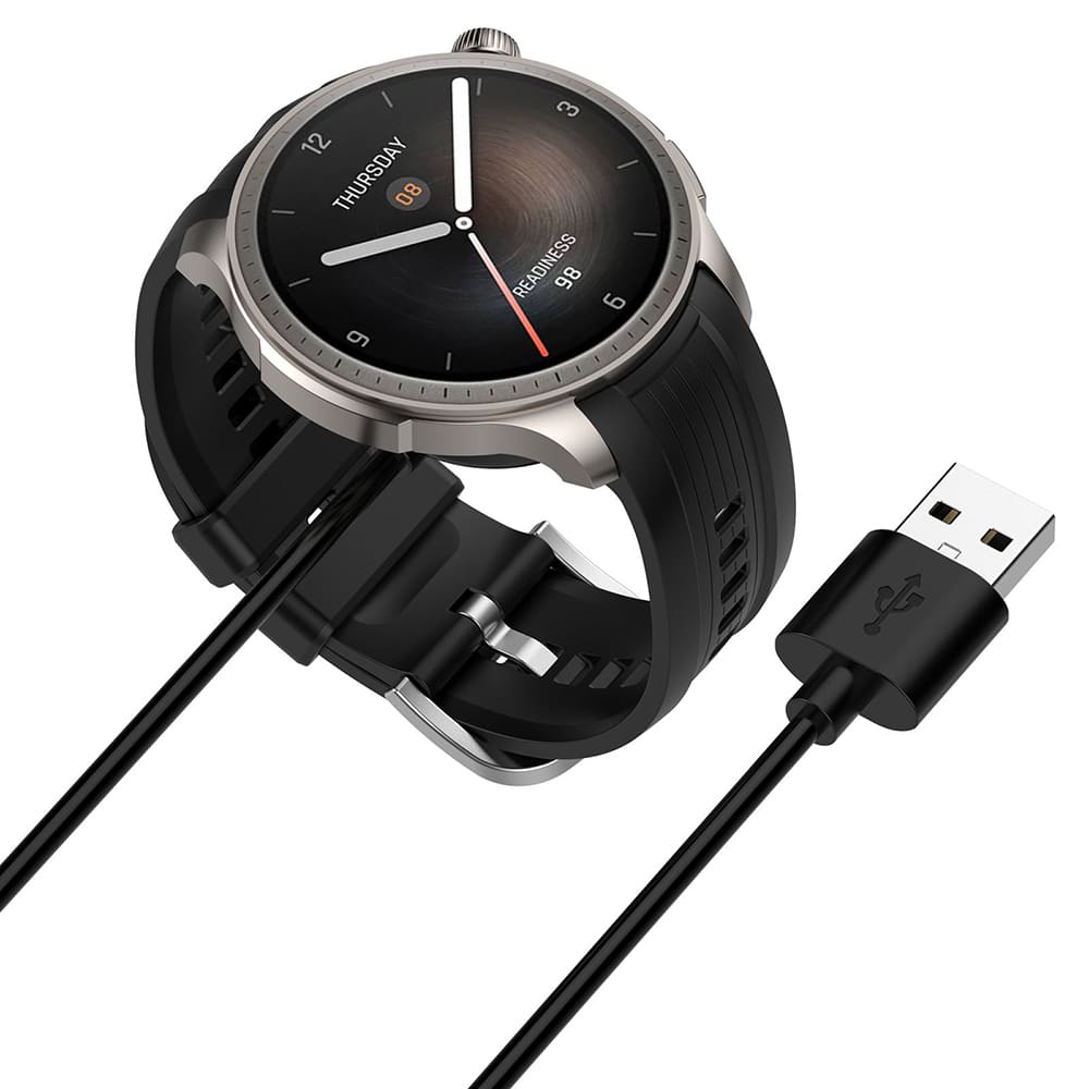 Techsuit - Καλώδιο Ασύρματης Φόρτισης SmartWatch (THA4) - για Amazfit T-Rex3 / Balance - Μαύρο - Image 4