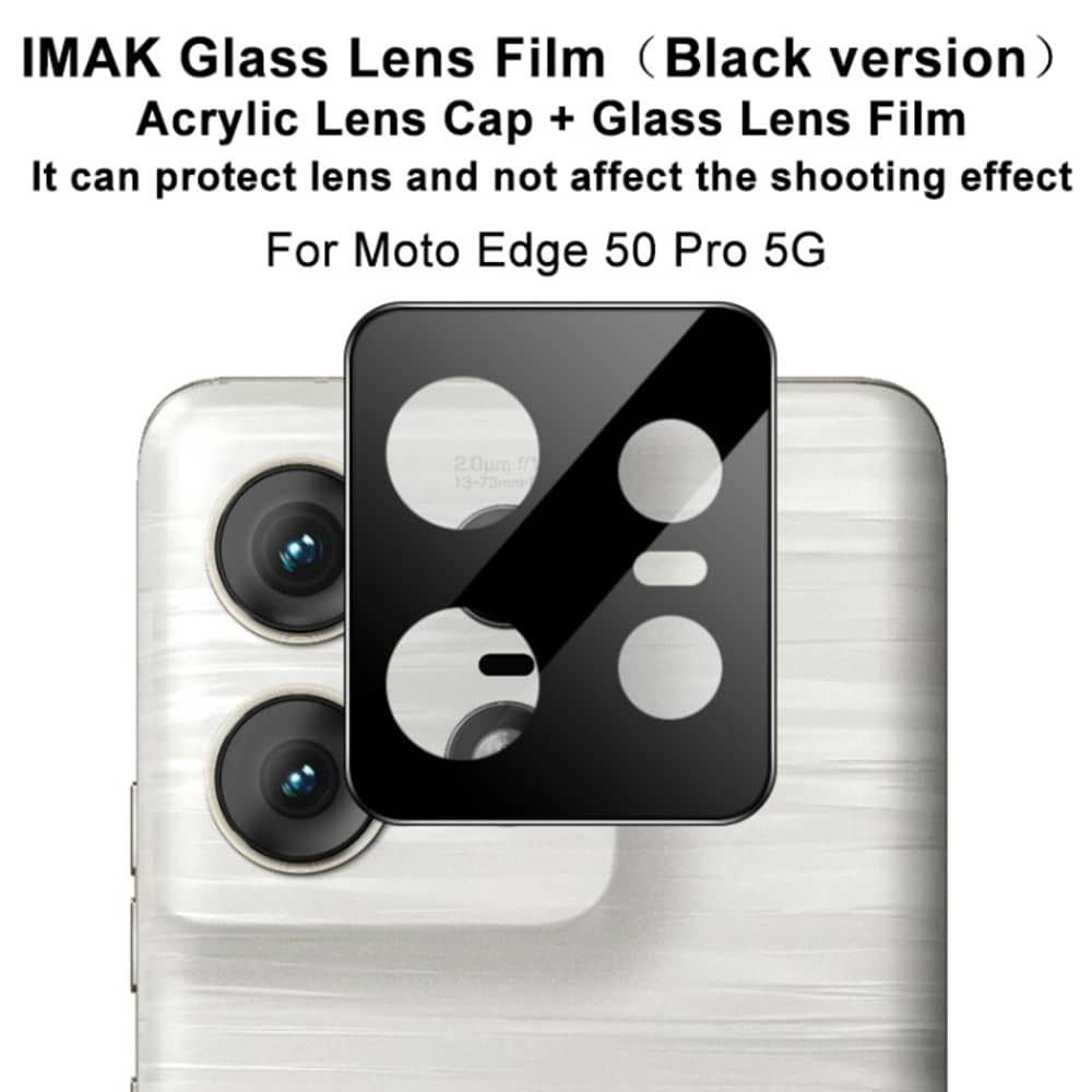 Techsuit - Full Camera Glass - Motorola Edge 50 Pro - Black - Image 2