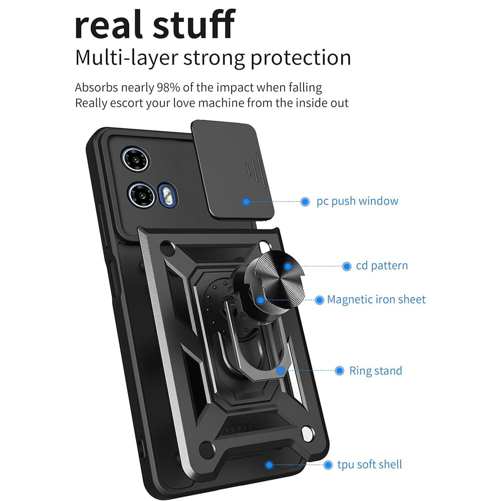 Techsuit CamShield Series - θήκη για Motorola Moto G31 - Μαύρο - Image 2