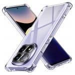 Techsuit Shockproof Clear Silicone - θήκη για Xiaomi Redmi Note 14 Pro+ 5G - Διάφανο
