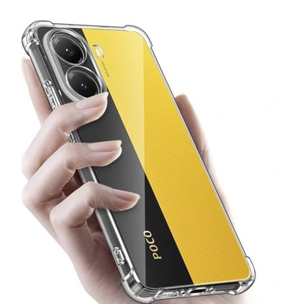 Techsuit Shockproof Clear Silicone - θήκη για Xiaomi Poco X7 Pro - Διάφανο - Image 3