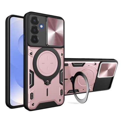 Techsuit CamGuard Pro - θήκη για Samsung Galaxy S25 - Ροζ