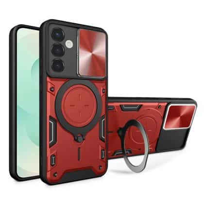 Techsuit CamGuard Pro - θήκη για Samsung Galaxy S25 Plus - Κόκκινο