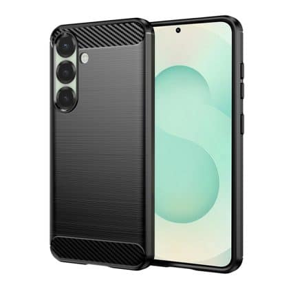 Techsuit Carbon Silicone - θήκη για Samsung Galaxy S25+ - Μαύρο