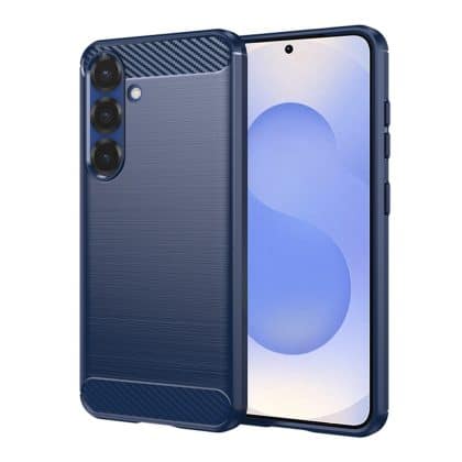 Techsuit Carbon Silicone - θήκη για Samsung Galaxy S25 - Μπλε