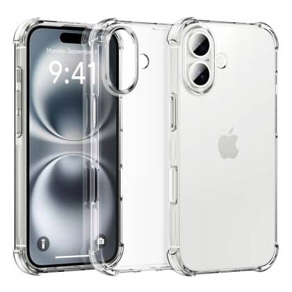 Techsuit Shockproof Clear Silicone - θήκη για Apple iPhone 16 Plus - Διάφανο
