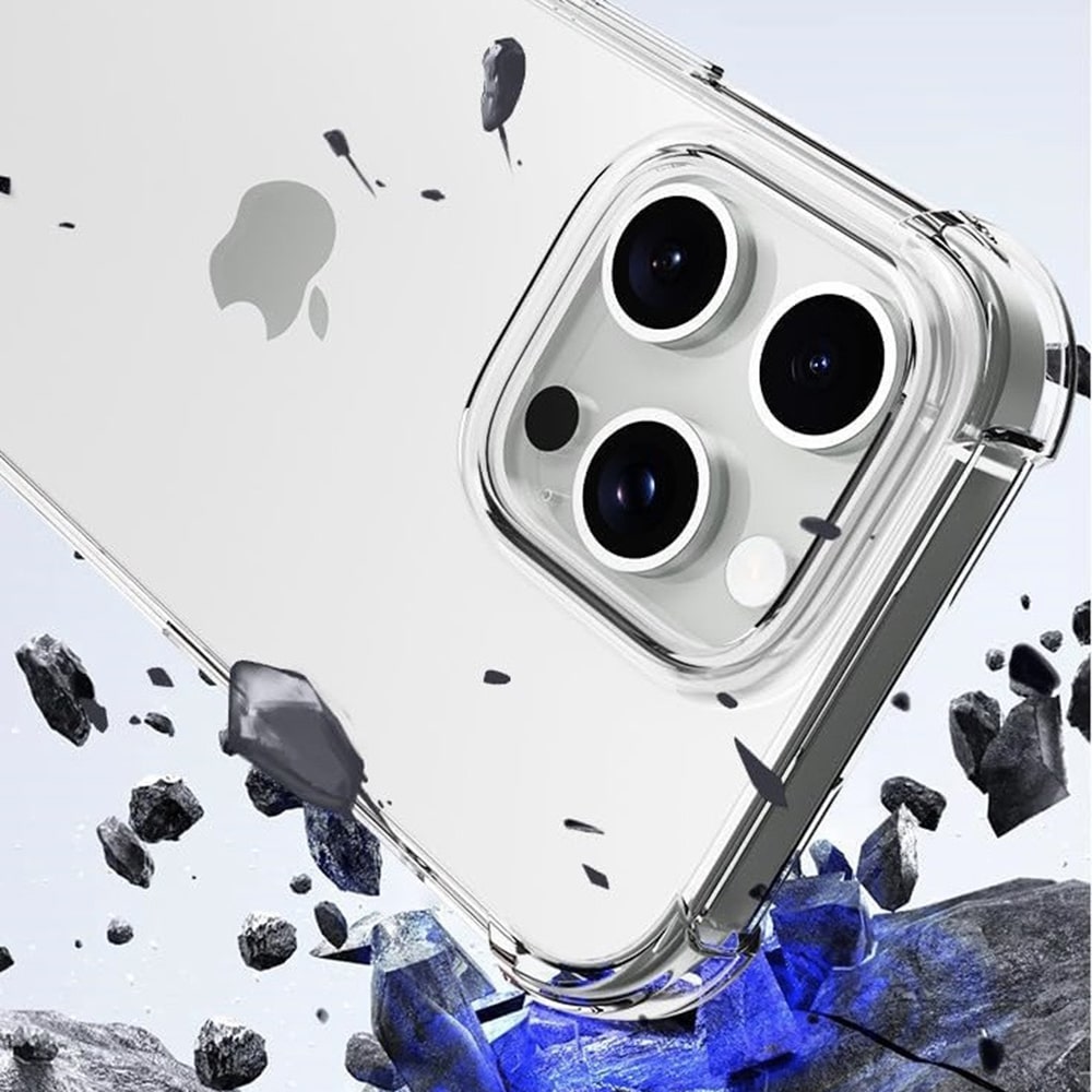 Techsuit Shockproof Clear Silicone - θήκη για Apple iPhone 16 Pro - Διάφανο - Image 6