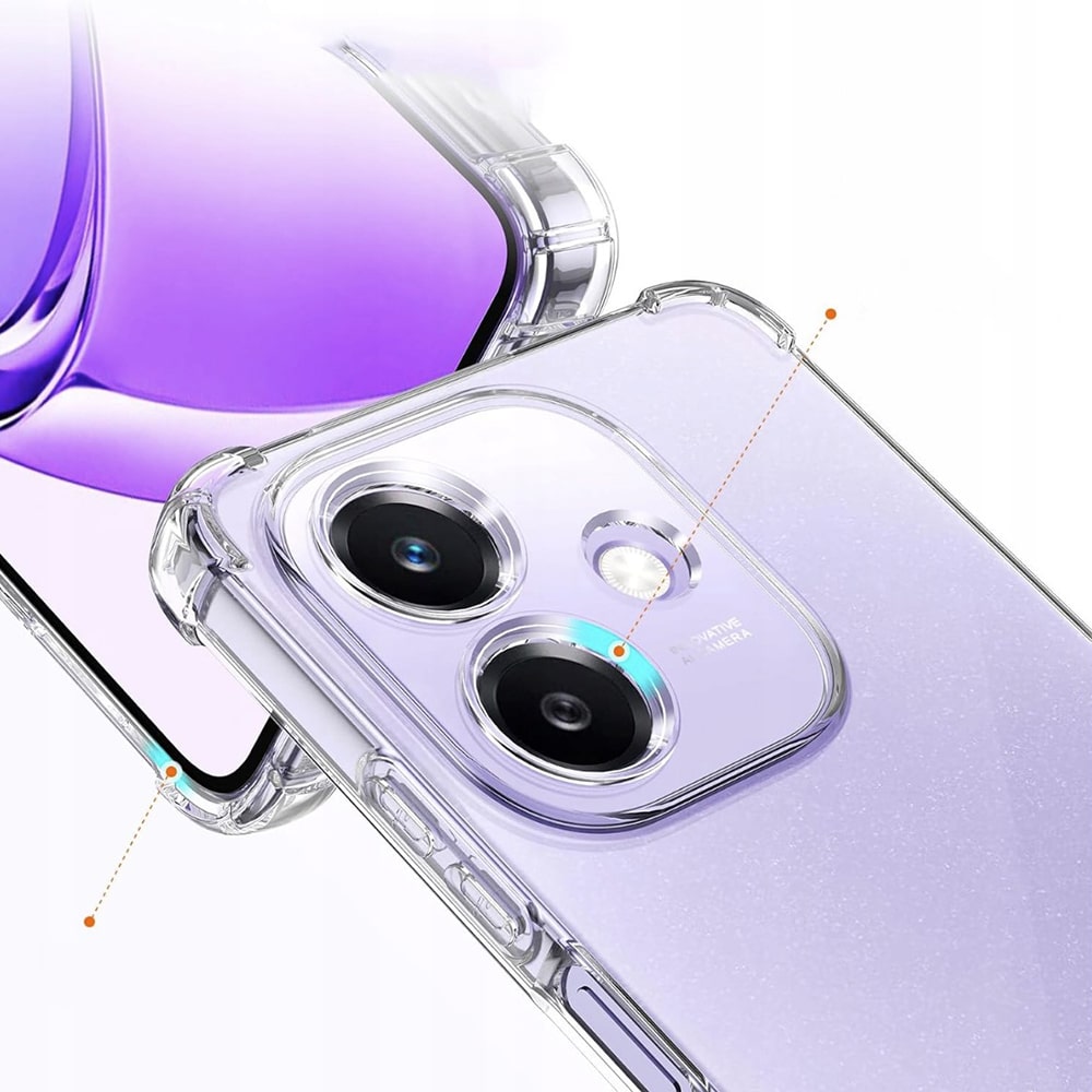 Techsuit Shockproof Clear Silicone - θήκη για Oppo A40 4G - Διάφανο - Image 2
