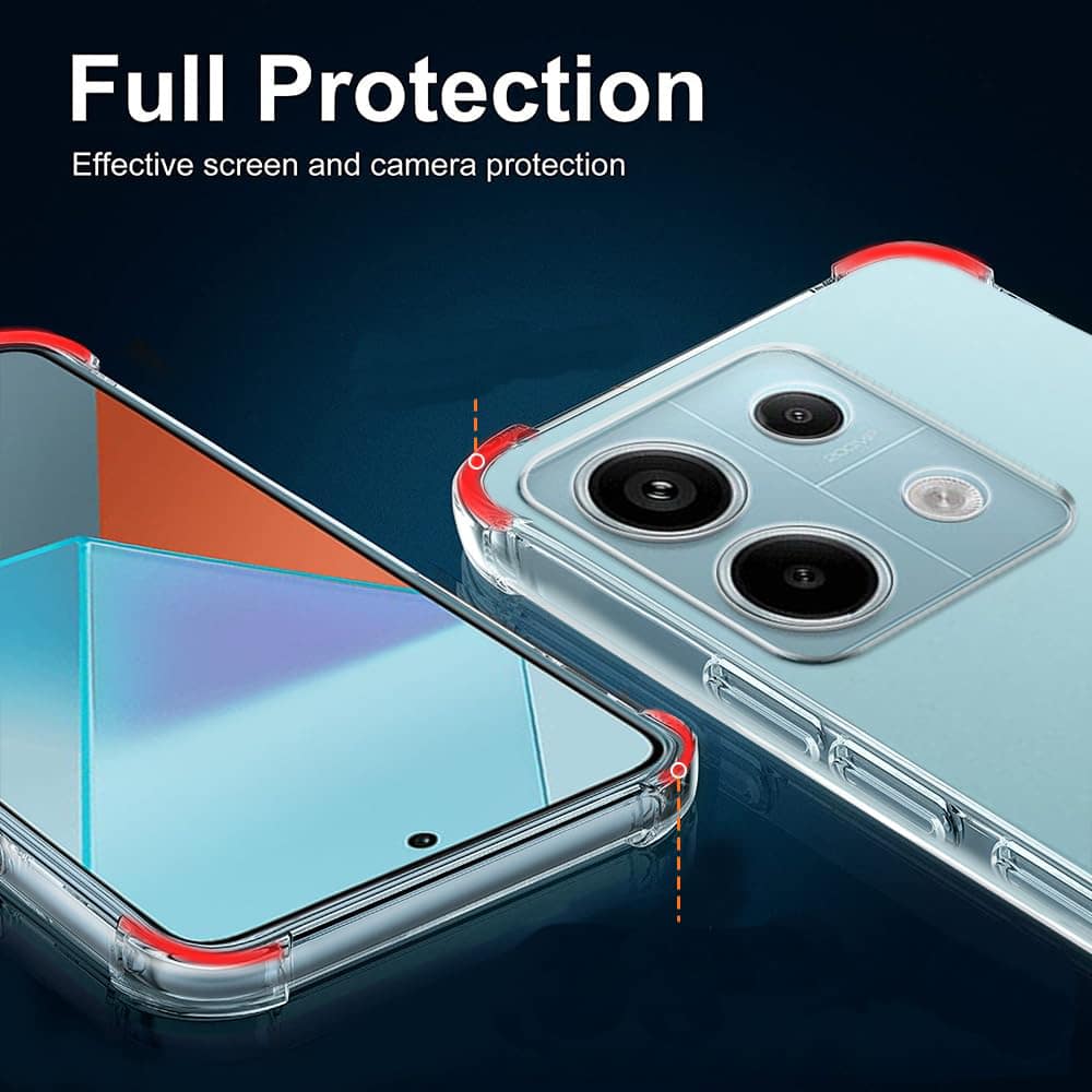 Techsuit Shockproof Clear Silicone - Xiaomi Redmi Note 13 Pro / Poco X6 - Διάφανο - Image 5