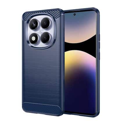 Techsuit Carbon Silicone - θήκη για Xiaomi Redmi Note 14 Pro 4G - Μπλε