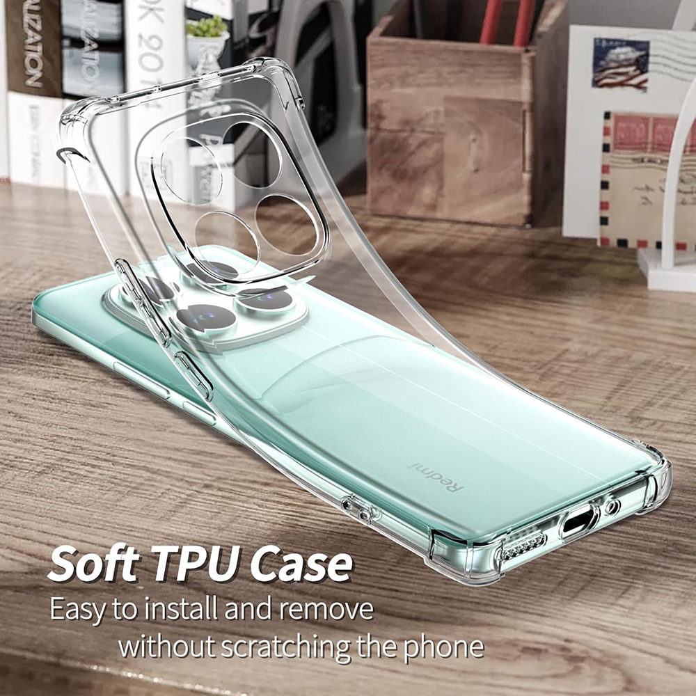 Techsuit Shockproof Clear Silicone - θήκη για Xiaomi Redmi Note 14 Pro 4G - Διάφανο - Image 3