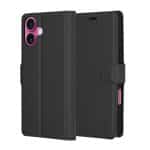 Techsuit Leather Folio - θήκη για Apple iPhone 16 Plus - Μαύρο