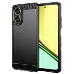 Techsuit Carbon Silicone - θήκη για Realme C67 4G - Μαύρο