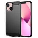 Techsuit Carbon Silicone - θήκη για Apple iPhone 13 - Μαύρο