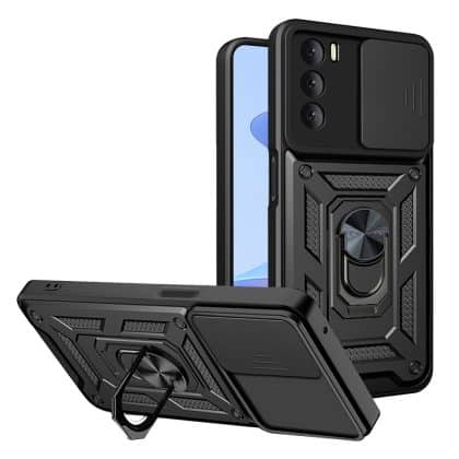 Techsuit CamShield Series - θήκη για Oppo A16 / A16s A54s - Μαύρο
