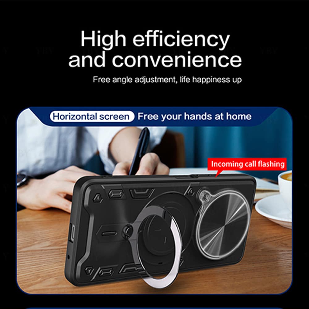 Techsuit CamGuard Pro - θήκη για Xiaomi Redmi Note 14 Pro / Poco F7 - Μαύρο - Image 4