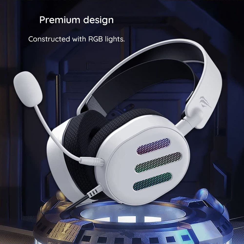 Havit - Gaming Headphones (h2038u) - With Microphone, 50mm Speaker, USB, 2m - Black - Image 3