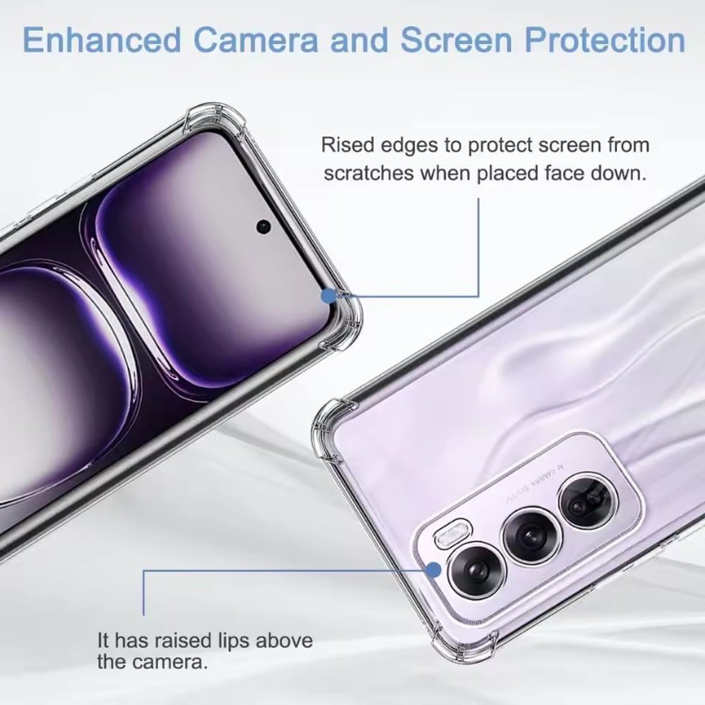 Techsuit Shockproof Clear Silicone - θήκη για Oppo Reno13 Pro - Διάφανο - Image 6