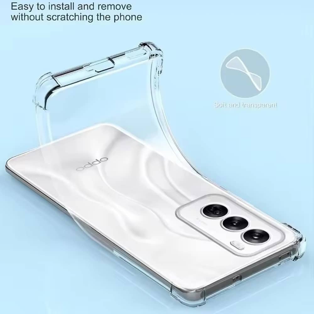 Techsuit Shockproof Clear Silicone - θήκη για Oppo Reno13 Pro - Διάφανο - Image 4