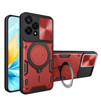 Techsuit CamGuard Pro - θήκη για Honor 200 Lite - Κόκκινο