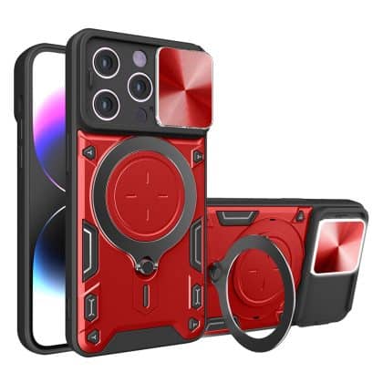 Techsuit CamGuard Pro - θήκη για Apple iPhone 14 Pro - Κόκκινο