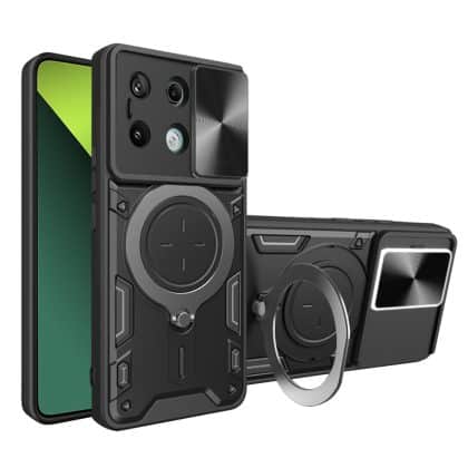 Techsuit CamGuard Pro - θήκη για Xiaomi Redmi Note 13 Pro / Poco X6 - Μαύρο